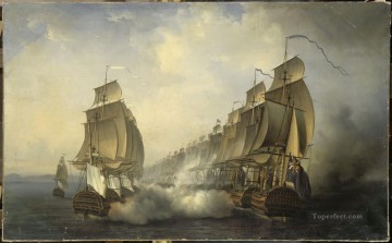 海戦 Painting - 1783 年のゴンドルール海戦での戦闘